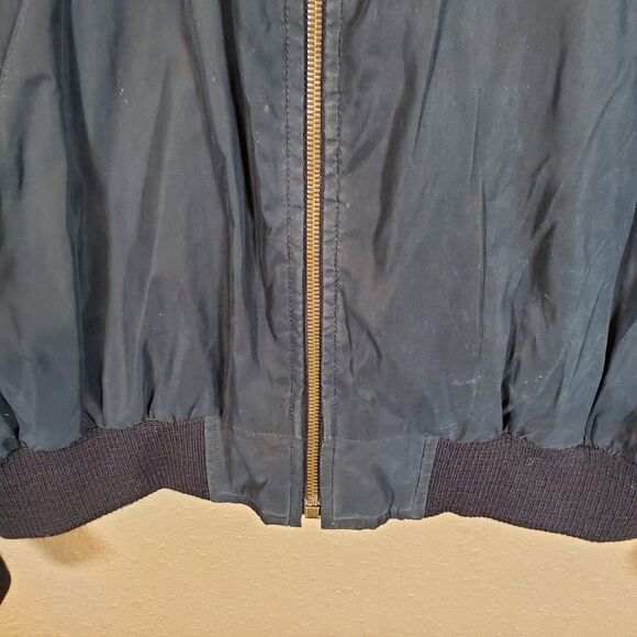 Faconnable Men's Bomber Jacket Size LT Navy - Picture 4 of 16